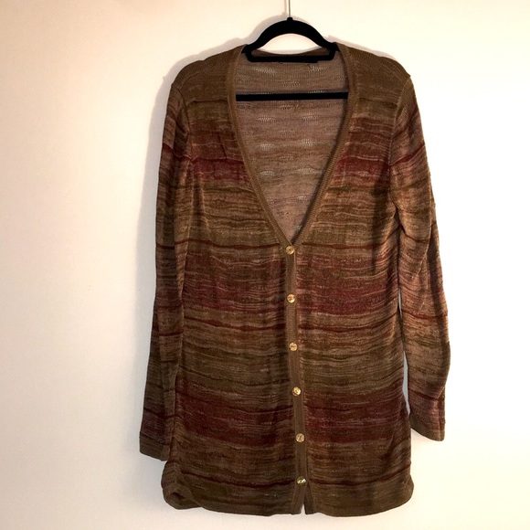 Peruvian Connection Sweaters - Peruvian Connection Cardigan Sweater 100% Pima Cotton Size LARGE
